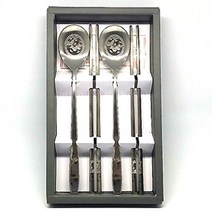 테이블아트 십장생 학 수저선물 2인세트, 4p (숟가락 2p, 젓가락 2p), 1세트