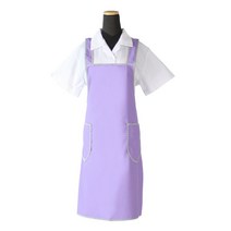 앞치마세상 단면코팅 무광 방수앞치마 소, 보라, 1개