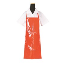 에이앤지 단면코팅 유광 방수 주머니 앞치마 소, 오렌지, 1개