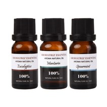 아로하트리즈 에센셜오일 세트, 유칼립 투스 10ml + 만다린 10ml + 스피아민트 10ml, 1세트