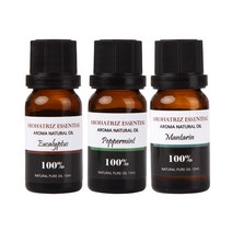 아로하트리즈 에센셜오일 세트, 유칼립 투스 10ml + 페퍼민트 10ml + 만다린 10ml, 1세트