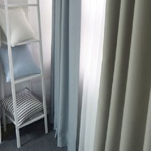 메종텍스타일 봉쥬르 방염암막커튼 긴창소