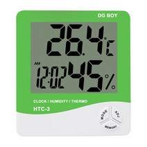 DGBOY HTC 3 디지털 온습도계 그린, 1개