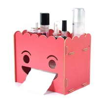필립로지스틱 스마일 DIY 뷰티박스 정리함, 레드, 1개