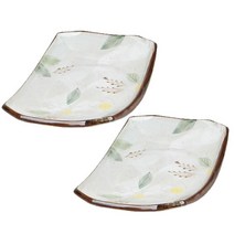 그린코리아 신목련 생선접시 2입, 혼합색상