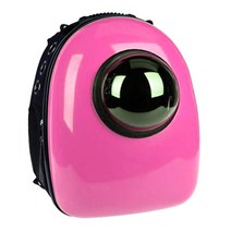 에이치텍 우주선 캡슐 애견이동 백팩, 핑크, one size