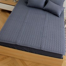 스코홈 어반시리즈 순면 40수 침대 패드, 어반네이비