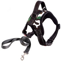 ZEZEPET 반사광 리더줄 하네스 세트 XL, 밀리터리 (Y417PHS036), 1개