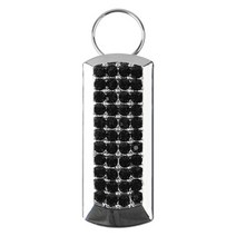 칼론 큐빅 스팽글 스윙형 USB 메모리 블랙 + 스트랩 2p, 4GB
