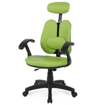 체어포커스 구스플라이 CW 요추 헤더형 의자, 그린