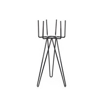 베란다레시피 플랜트스탠드 포크형, 블랙