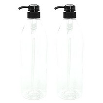 병도매닷컴 DP 1000 디스펜서 + 캡, 투명 + 검정, 2개입
