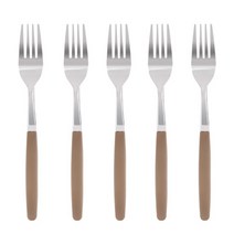 마호커트러리 틴트 성인용 포크, 카푸치노, 5개