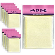 유니아트 11cm 찍찍이 흰색, 10개