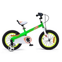 로얄베이비 허니 아동용 보조바퀴 자전거, 그린