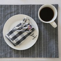 까사베르데 캐슬 식탁매트 2p, 그레이, 40 x 30 cm