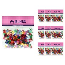 유니아트 1000 스팡클 비즈 소, 눈꽃, 10개입