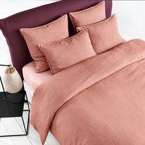 라흐두뜨 린넨 심플 이불 커버, pale rose