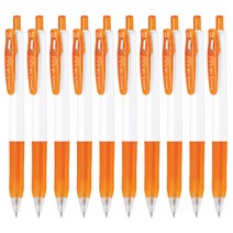 제브라 사라사클립 젤잉크펜 0.5mm, 화이트오렌지, 10개입