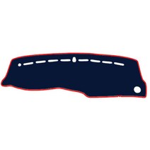 블루코드 벨벳 자동차 대쉬보드 커버 + 더스트백, 쌍용 뉴카이런, 블루 + 레드