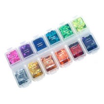 네일트렌드 직사각 스펙트럼 글리터 세트, 혼합 색상, 1세트