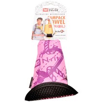 엔릿 삼각형 캠팩 타올 대형 58 x 64 cm, 핑크, 1개