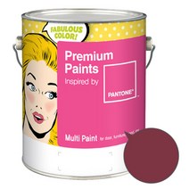 노루페인트 팬톤멀티 에그쉘광 다크 칠리 레드 계열 페인트 4L, 티베탄 레드(19-1934)