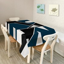 이코디 기하학패턴 테이블 보, 유니크, 150 x 210 cm