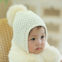 무슈 아동용 르베 니트 귀달이모자