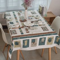 이코디 카페 테이블 보, 혼합 색상, 140 x 140 cm