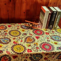 이코디 엔틱 패턴 테이블 보, 혼합 색상, 140 x 200 cm