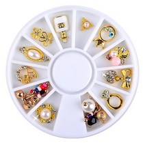 브라운네일 테슬종합 젤네일아트 네일파츠 M02024, 혼합 색상, 1세트