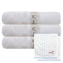 송월타월 뉴명품 타월 3p + 고양이 핸드타월 하늘 2p, 연회색, 1세트