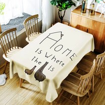 아울리빙 감성 디자인 주방 테이블보, A, 140 x 140 cm