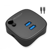 위즈플랫 USB 3.1 Type C 5in1 허브 WIZ-HR35C, 블랙