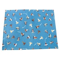 해피툴 에어플레인 방수식탁매트, 블루, 가로 41.5cm x 세로 32.5cm