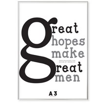 왈가닥스 A3 메탈 포토프레임 슬림라운드, Silver