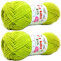 행복뜨기 키즈볼 코튼 뜨개실 2개, 641 라임