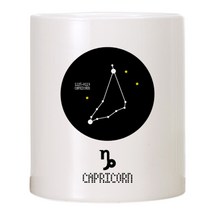 TBL 원형 별자리 머그컵, 염소자리, 1개