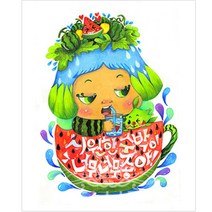 케이엠엘리 보석십자수 DIY 선이의 숲 5D 사계절 40 x 50 cm, 여름, 1개