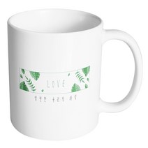핸드팩토리 그린리프박스 LOVE 영원한 우리의 사랑 머그컵, 내부 화이트, 1개