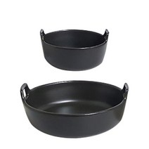 프로방스코리아 샐러드 볼 C069 + C068, 블랙, 2개입