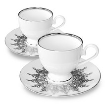 미르코리아 다이아나 커피잔 2인조 세트, 실버, 1세트