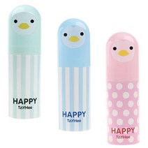 더자카 펭귄 휴대용 칫솔케이스, 랜덤 발송, 3개입