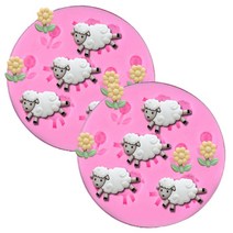 케이지 수제 양과꽃 8구 실리콘몰드 2p, 랜덤 발송