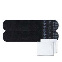송월타월 카운테스마라 시티 타월 2p + 호텔 손행주 흰색 2p, 진회색, 1세트