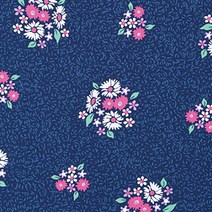 마이클밀러 데칼코마니 코스모스 패브릭원단, 블루