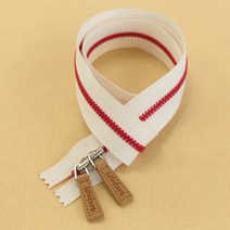 해피베어스 꾸뛰르 투웨이 소잉 지퍼 75cm, 레드, 1개