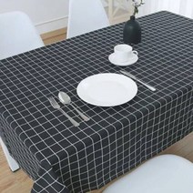 비케이 북유럽 정원 느낌 코튼 테이블 보, 1, 140 x 140 cm