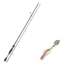 YGF 블루포스 스타젠 루어낚싯대 S66ML + 다미끼 스커트베이트 트램블 지그 10.7g, 02 MAGIC SHAD